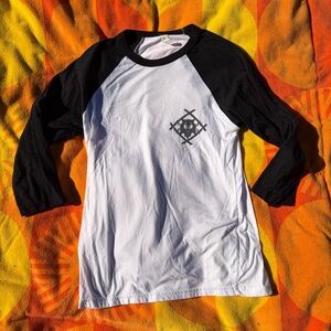 Xavier Wulf Hollow Squad White and Black Baseball Tee Size Small 2016 OG Merch